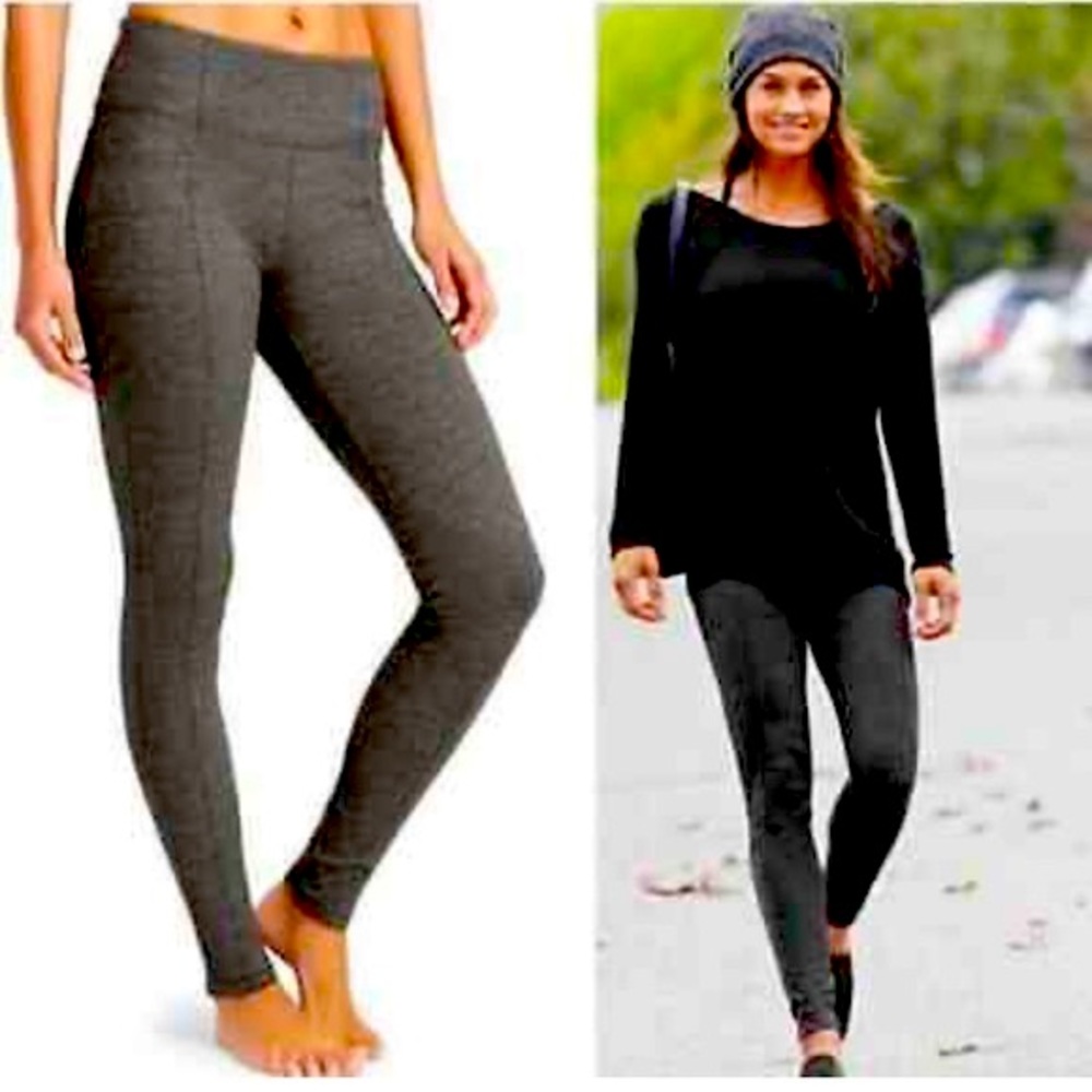 Athleta Criss Cross High Waisted Metro Blue Black Patterned Legging W-455 Size S